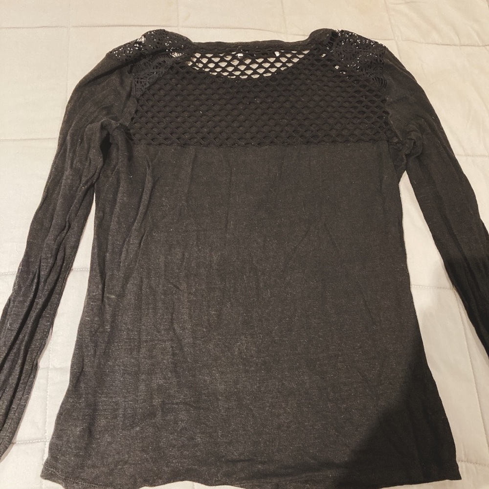 Sandro lace black sweater